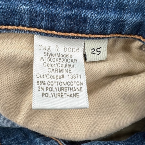 rag & bone Skinny Distressed Jeans Size 25 Women’s - Picture 9 of 9